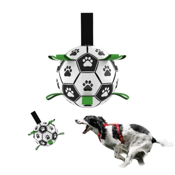 Interactive Dog Soccer Ball With Grab Tabs